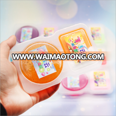 2019 Amazon Factory Outlet New Product DIY Educational Toy Jam Mud Pink Two-Tone Crystal Slime Bubble Slime Toy