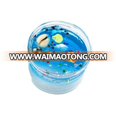 OEM Factory Outlet 2019 Amazon New Product DIY Hand-Made Shell Scale Marine Life  Kids Education Crystal Glitter Slime Toy