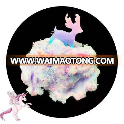 OEM Custom 2019 Amazon Hot Sell New Product DIY Colorful pearl Six-pointed star Starfish Coconut Cotton slime PlayDough Toy